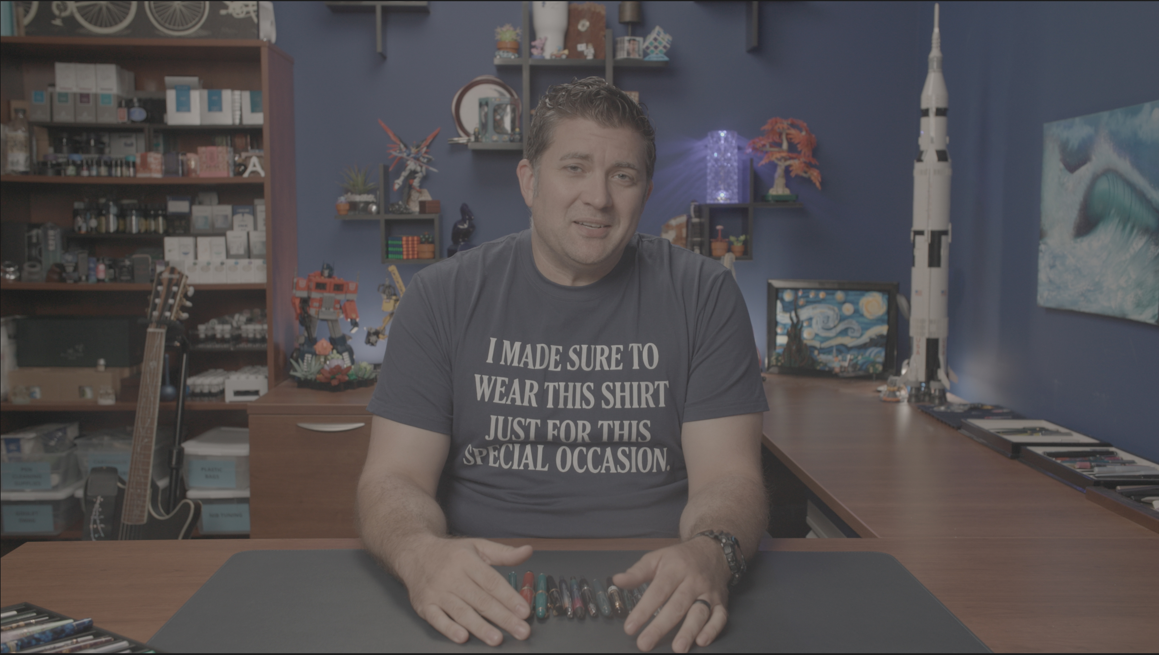 The same frame before color grading