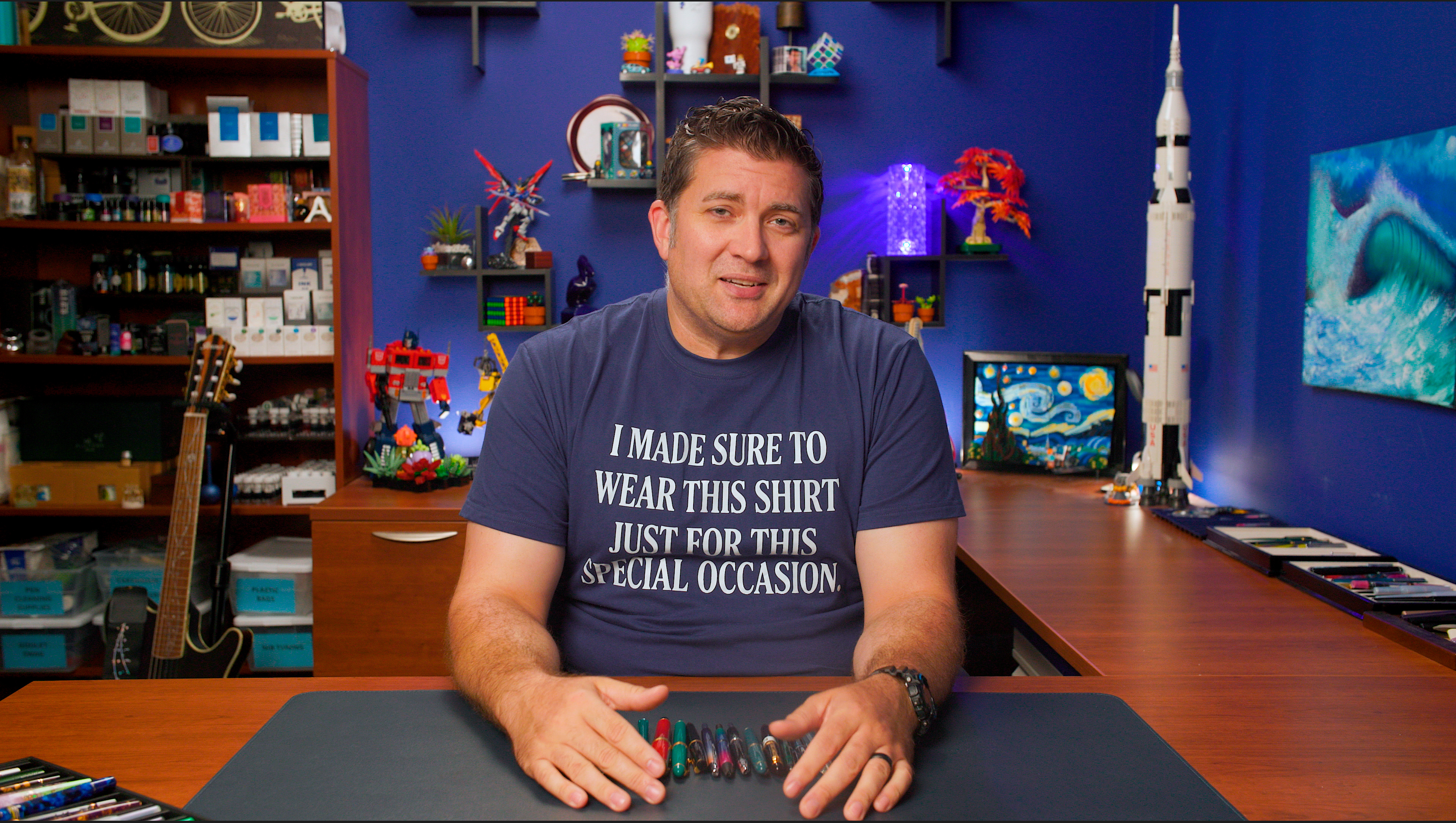 Brian Goulet in his office, with the final color grade